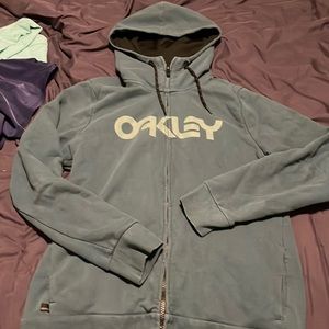 Mens Oakley zip hoodie